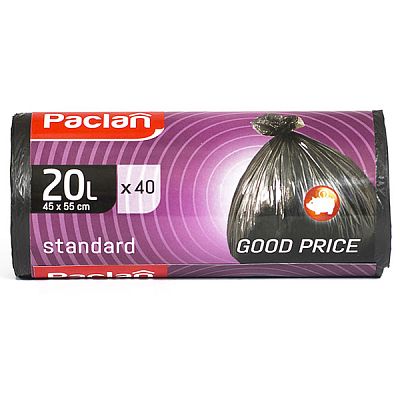 Мешки для мусора Paclan standart 20 л 40 шт