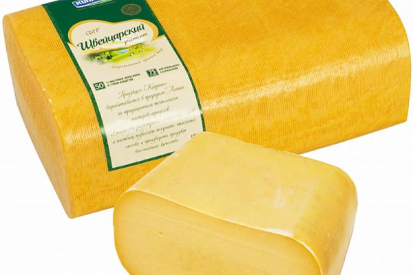  Сыр Швейцарский 50% ТМ Киприно 200г в интернет-магазине продуктов с Преображенского рынка Apeti.ru