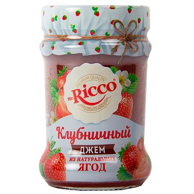 Джем Ricco клубничный 310 г