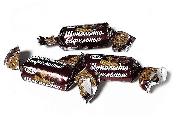  Конфеты Рахат шоколадно-вафельные 250 г в интернет-магазине продуктов с Преображенского рынка Apeti.ru