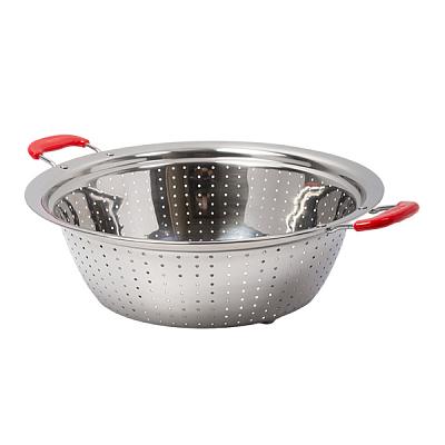 Дуршлаг из нержавеющей стали с ручками 36см 1 шт в Apeti.ru Дуршлаг из нержавеющей стали с ручками 36см 1 шт в интернет-магазине свежих фермерских продуктов Apeti.ru