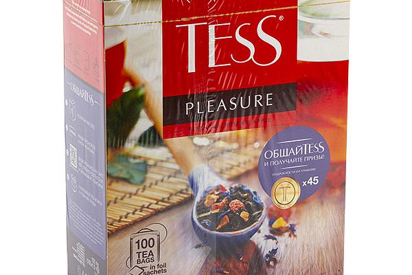  Чай черный Tess Pleasure с шиповником и яблоком в пакетиках 100 шт*1,5 г в интернет-магазине продуктов с Преображенского рынка Apeti.ru
