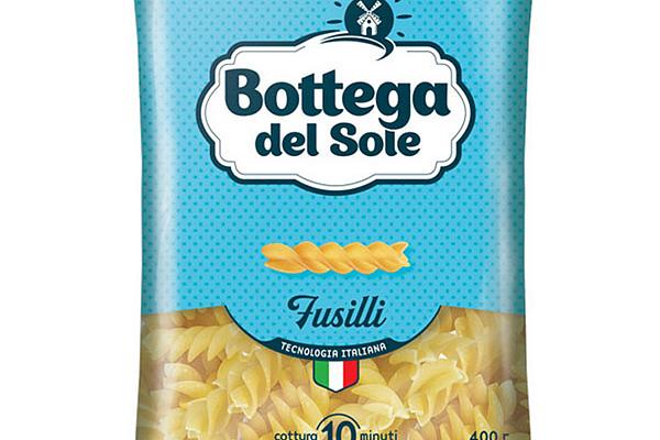  Макаронные изделия Bottega del Sole fusilli спирали 400 г в интернет-магазине продуктов с Преображенского рынка Apeti.ru