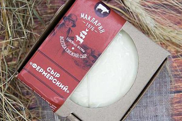  Сыр мягкий МакЛарин фермерский 200 г в интернет-магазине продуктов с Преображенского рынка Apeti.ru