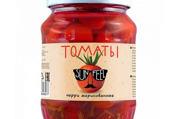  Томаты черри SUNFEEL маринованные 720 мл в интернет-магазине продуктов с Преображенского рынка Apeti.ru