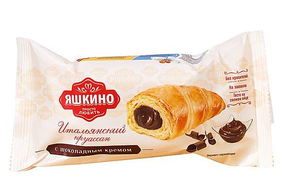  Круассан Яшкино с шоколадным кремом 45 г в интернет-магазине продуктов с Преображенского рынка Apeti.ru