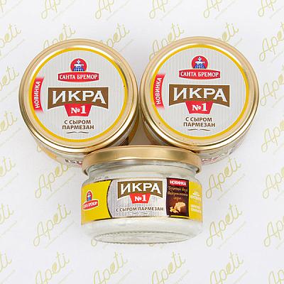  Икра мойвы с сыром пармезан Санта Бремор, 180 г в интернет-магазине свежих фермерских продуктов Apeti.ru