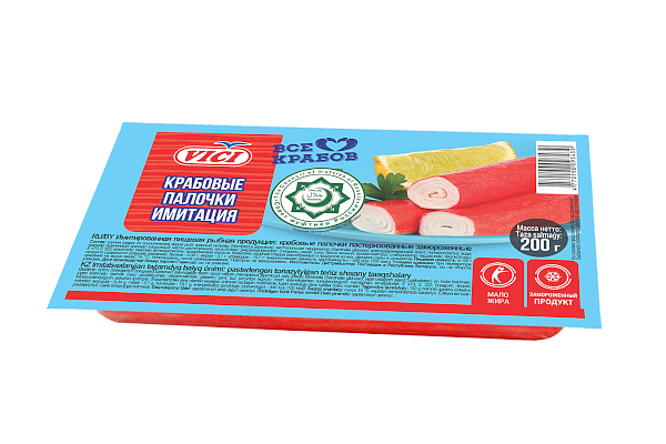  Крабовые палочки Halal Vici 200 г в интернет-магазине продуктов с Преображенского рынка Apeti.ru