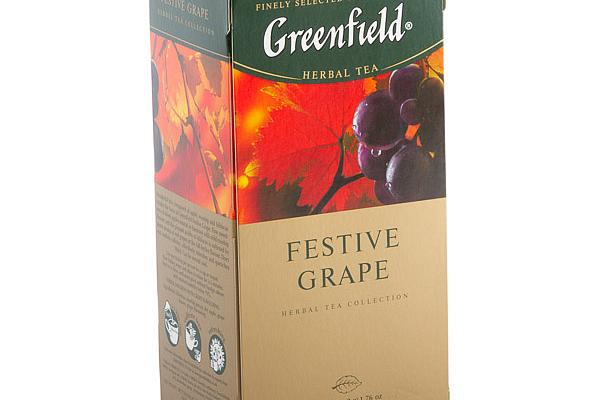  Чай травяной Greenfield Festive Grape 25 пак в интернет-магазине продуктов с Преображенского рынка Apeti.ru