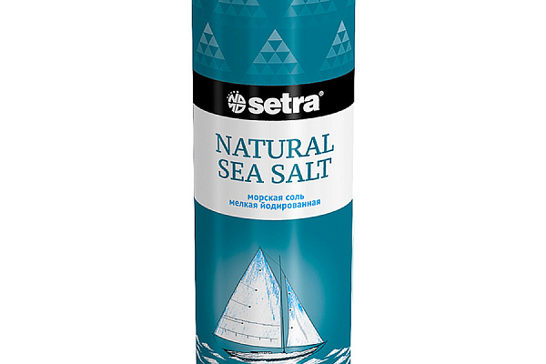  Соль морская Setra мелкая солонка 250 г в интернет-магазине продуктов с Преображенского рынка Apeti.ru