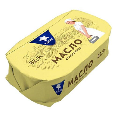 Масло сливочное Laime 82,5% 180 г БЗМЖ