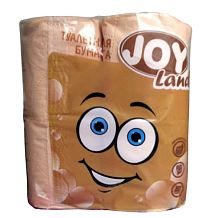 Туалетная бумага Joy Land Эко двухслойная персик 4 шт