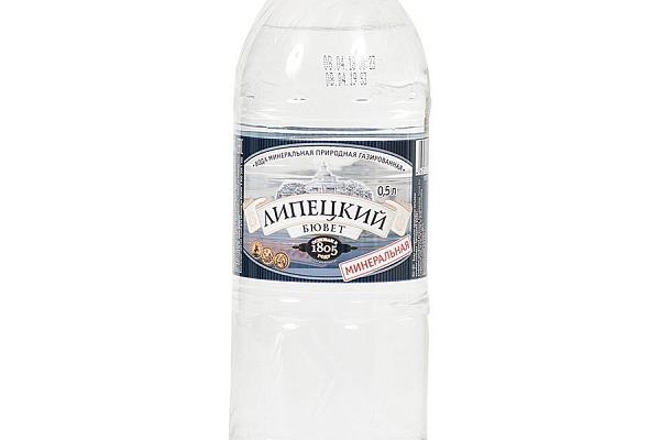  Вода Липецкий Бювет газированная 0,5 л в интернет-магазине продуктов с Преображенского рынка Apeti.ru