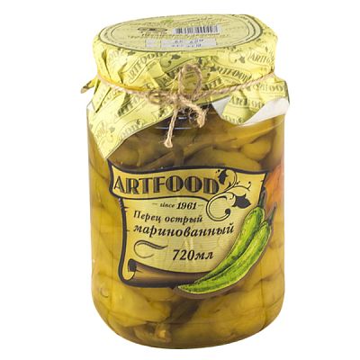 Перец маринованный Artfood острый, 720 мл
