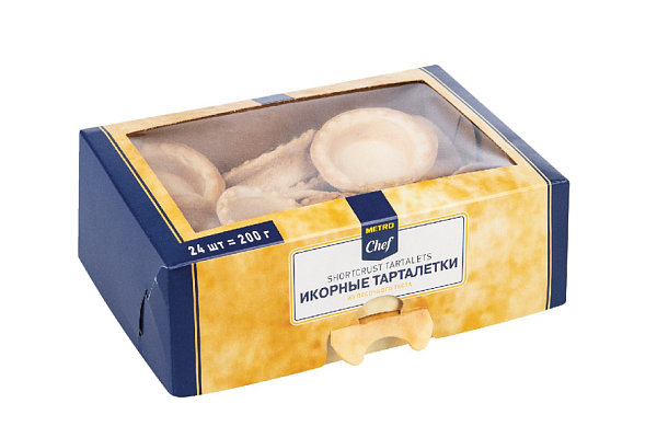  Тарталетки для икры из песочного теста METRO Chef, 200г в интернет-магазине продуктов с Преображенского рынка Apeti.ru
