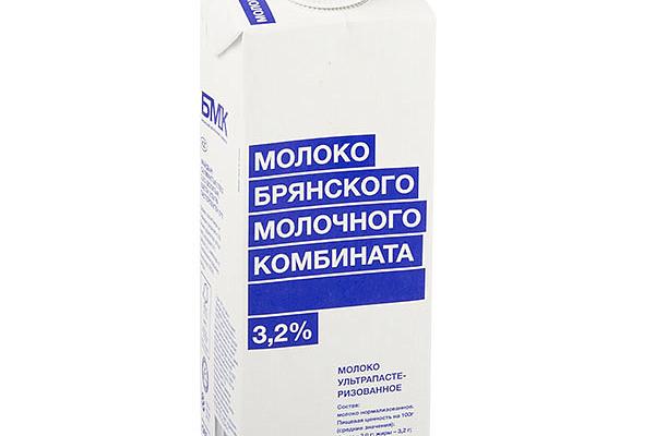 Молоко Брянский МК ультрапастеризованное 3,2% 975 мл в интернет-магазине продуктов с Преображенского рынка Apeti.ru