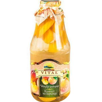  Компот Vital из персика 1 л в интернет-магазине свежих фермерских продуктов Apeti.ru