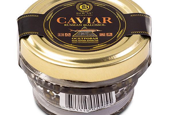  Черная икра осетровых Caviar Bogus 30 г в интернет-магазине продуктов с Преображенского рынка Apeti.ru
