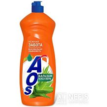 Средство для мытья посуды AOS бальзам алоэ вера 900 г
