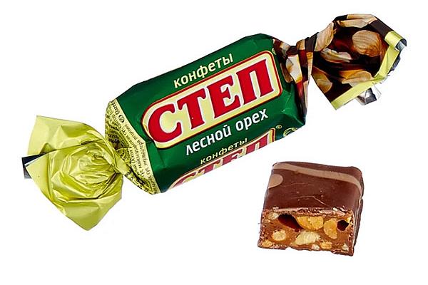  Конфеты Степ с лесным орехом и арахисом 250 г в интернет-магазине продуктов с Преображенского рынка Apeti.ru