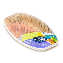 Ассорти рыбное «Вкусное Море» горбуша и скумбрия в масле, 180 г