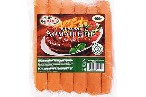  Сосиски ЭкоПрод домашние 400 г в интернет-магазине продуктов с Преображенского рынка Apeti.ru