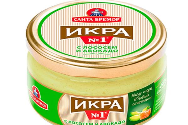  Икра мойвы с лососем и авокадо «Санта Бремор», 180 г в интернет-магазине продуктов с Преображенского рынка Apeti.ru