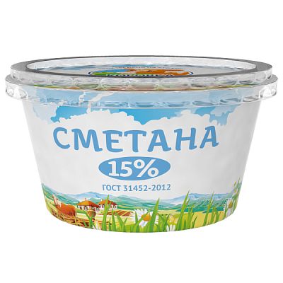 Сметана Коровка из Кореновки 15,0% 180 г