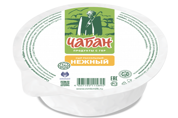  Сыр Нежный Чабан 45% 400 г БЗМЖ   в интернет-магазине продуктов с Преображенского рынка Apeti.ru