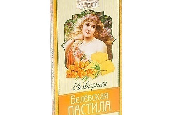  Пастила Белевские сладости заварная облепиха 250 г в интернет-магазине продуктов с Преображенского рынка Apeti.ru