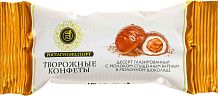 Творожный десерт конфеты глазир. с молоком сгущённым варёным в молоч.шокол. РАЭ 15% 40г