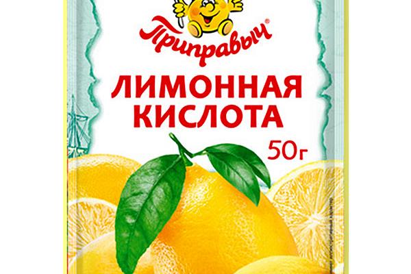  Лимонная кислота Приправыч 50 г в интернет-магазине продуктов с Преображенского рынка Apeti.ru