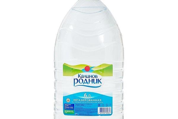 Вода Калинов Родник артезианская негазированная 6 л в интернет-магазине продуктов с Преображенского рынка Apeti.ru