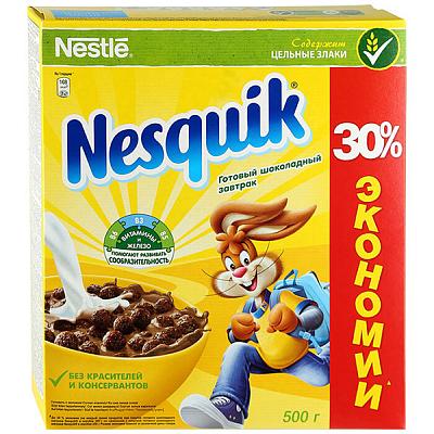 Готовый завтрак Nesquik шоколадный обогащенный витаминами 500 г в Apeti.ru Готовый завтрак Nesquik шоколадный обогащенный витаминами 500 г в интернет-магазине свежих фермерских продуктов Apeti.ru