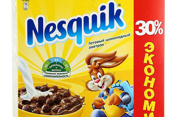  Готовый завтрак Nesquik шоколадный обогащенный витаминами 500 г в интернет-магазине продуктов с Преображенского рынка Apeti.ru
