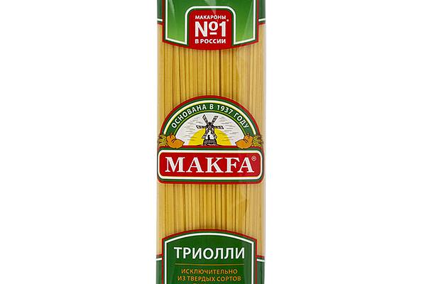  Макаронные изделия Makfa триолли 400 г в интернет-магазине продуктов с Преображенского рынка Apeti.ru