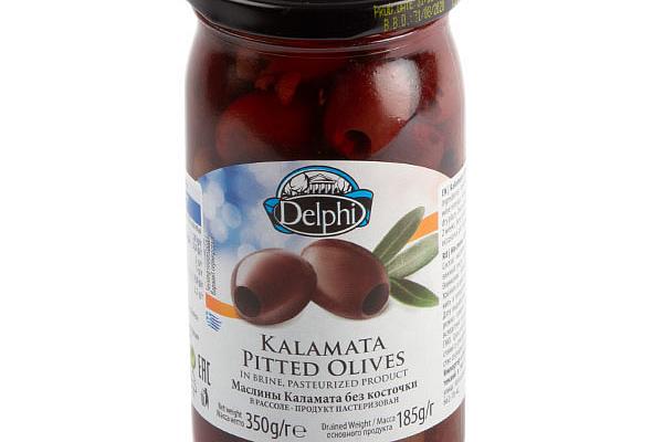  Маслины Delphi каламата без косточек 350 г в интернет-магазине продуктов с Преображенского рынка Apeti.ru