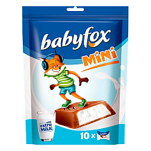Конфеты BabyFox mini с молочной начинкой 120 г