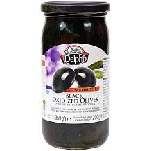 Маслины Delphi с косточкой супергигант 350 г