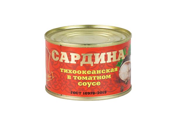  Сардина тихоокеанская Хавиар в томатном соусе 245 г в интернет-магазине продуктов с Преображенского рынка Apeti.ru