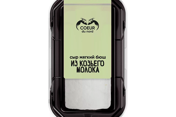  Сыр из козьего молока с белой плесенью Бюш Coeur Du Nord 45% 130г БЗМЖ в интернет-магазине продуктов с Преображенского рынка Apeti.ru