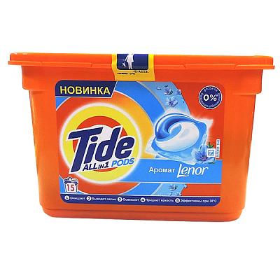  Капсулы для стирки Tide аромат Lenor 15 шт в интернет-магазине свежих фермерских продуктов Apeti.ru
