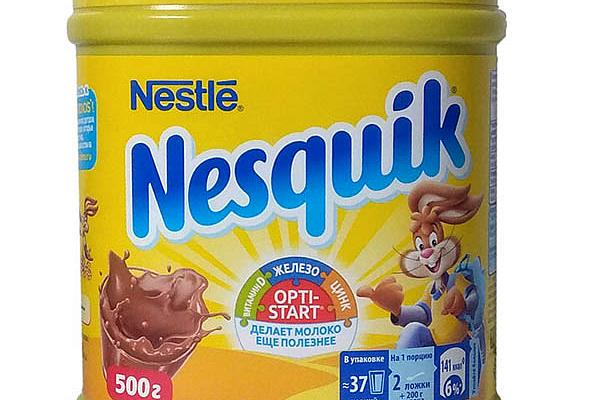  Какао-напиток Nesquik OptiStart быстрорастворимый 500 г в интернет-магазине продуктов с Преображенского рынка Apeti.ru