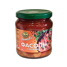 Фасоль с овощами Хозяин барин 470 г ст/б