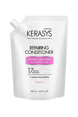 Кондиционер д/волос KeraSys Clinic Восстанавливающий (запасной блок) 500мл