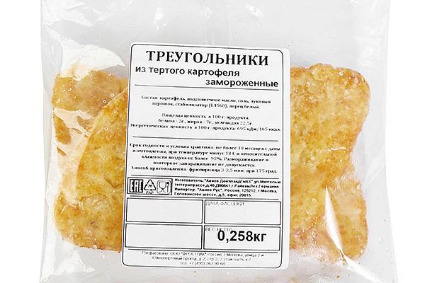  Треугольники из тертого картофеля замороженные, 258 г в интернет-магазине продуктов с Преображенского рынка Apeti.ru