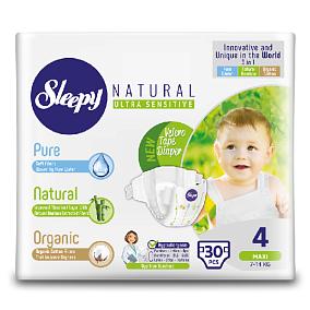 Подгузники Sleepy Natural (4\ Maxi 7-14 кг) 30 шт в Apeti.ru  Подгузники Sleepy Natural (4\ Maxi 7-14 кг) 30 шт в интернет-магазине свежих фермерских продуктов Apeti.ru
