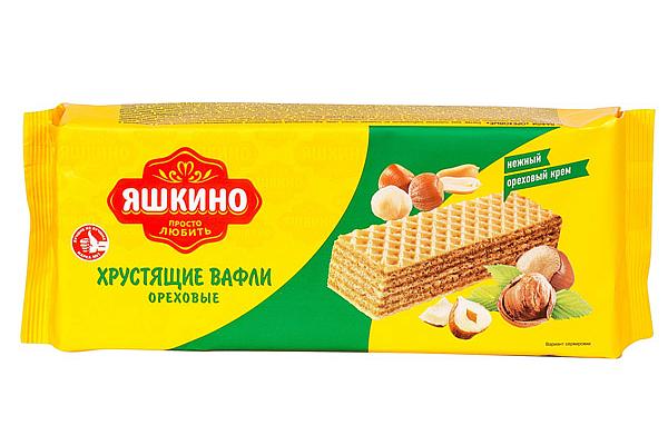  Вафли Яшкино ореховые 300 г в интернет-магазине продуктов с Преображенского рынка Apeti.ru