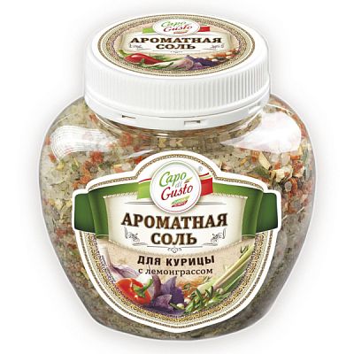 Ароматная соль Capo di Gusto для курицы с лемонграссом 370 г