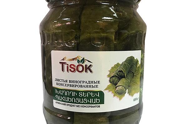  Виноградные листья TiSok 680 г  в интернет-магазине продуктов с Преображенского рынка Apeti.ru